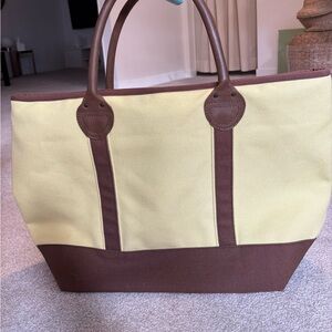 Restoration Hardware Yellow Canvas Bag